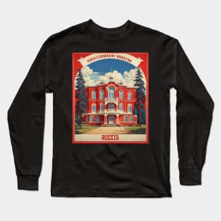 The Rukavishnikov Estate Museum Russia Vintage Tourism Poster Long Sleeve T-Shirt